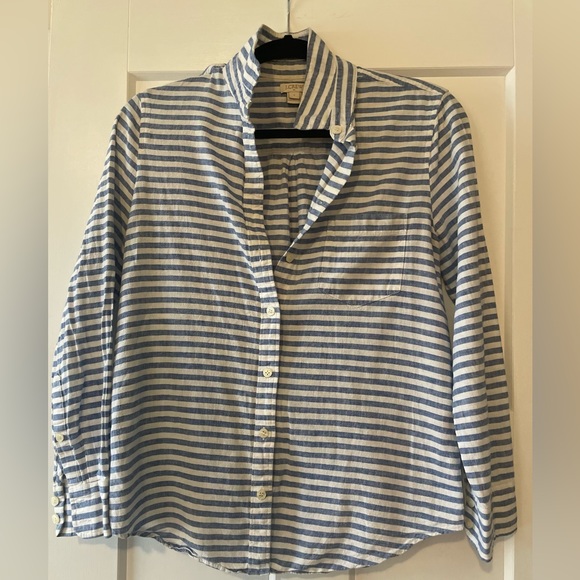 J.Crew Linen Button Up - Picture 4 of 7